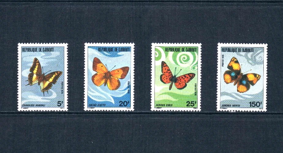 $8.10 Scott Value - 1978 DJIBOUTI Butterflies East African Wildlife CV MNH NH UM - image 3 of 4