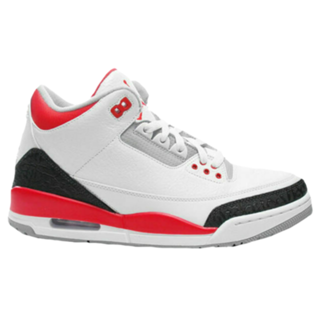 retro 3 white fire red black