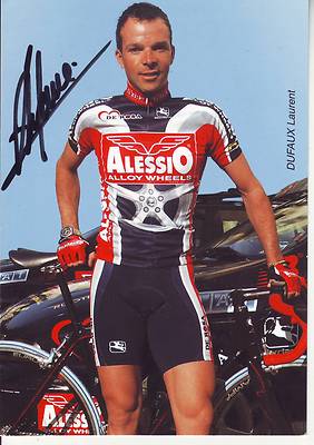 CYCLING cycling card DUFAUX LAURENT team ALESSIO signed