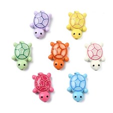 14Pcs Sea Turtle Alloy Beads Tortoise Spacer Beads for Jewelry Making Bracelets