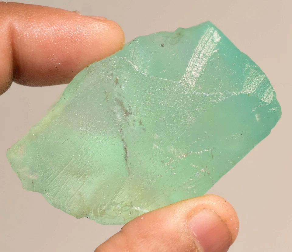 100% Natural Verde Colombia Esmeralda Fluorita 390.00 CT Muestra Faceta Áspera Foto 3 de 4