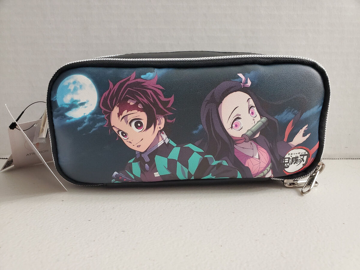 Tanjiro and Nezuko Retro Art Demon Slayer T-Shirt Zip Pouch