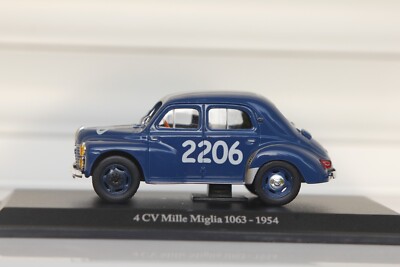 Renault 4 CV Mille Miglia 1063 (1954), blau, 1:43, Eligor, NEU im OVP