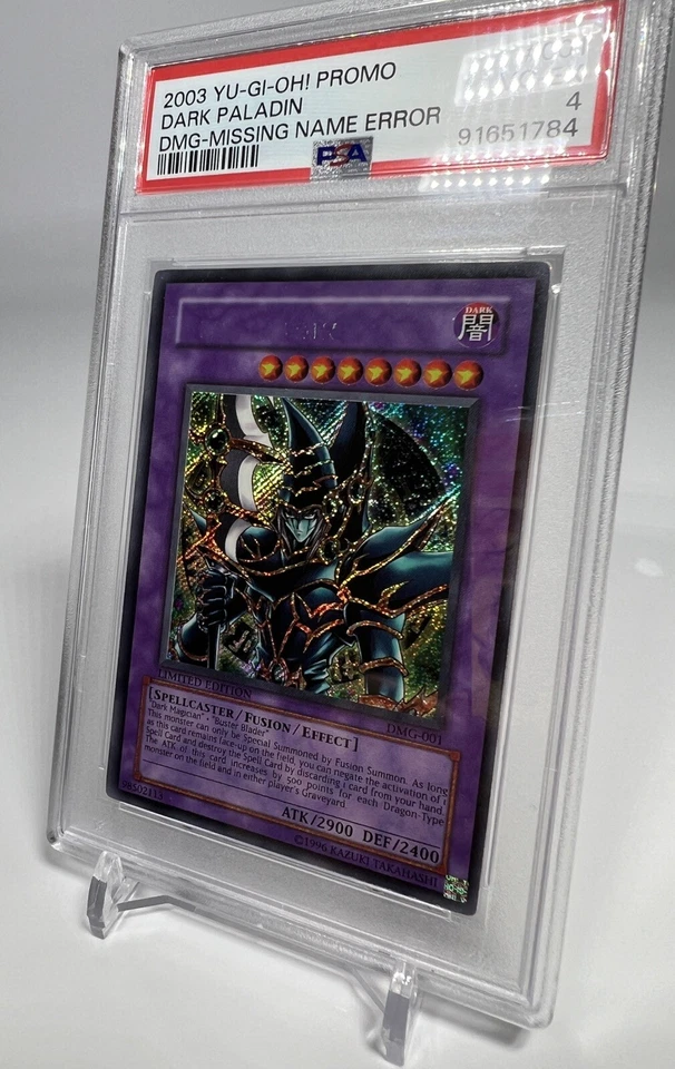 Yugioh Dark Paladin Duel Master’s Guide - Missing Name Error Misprint PSA POP 1 - Image 4 of 4