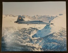 VINTAGE F-5 TIGER SWISS FIGHTER NORTHROP GRUMMAN MARKETING POSTER PRINT '81