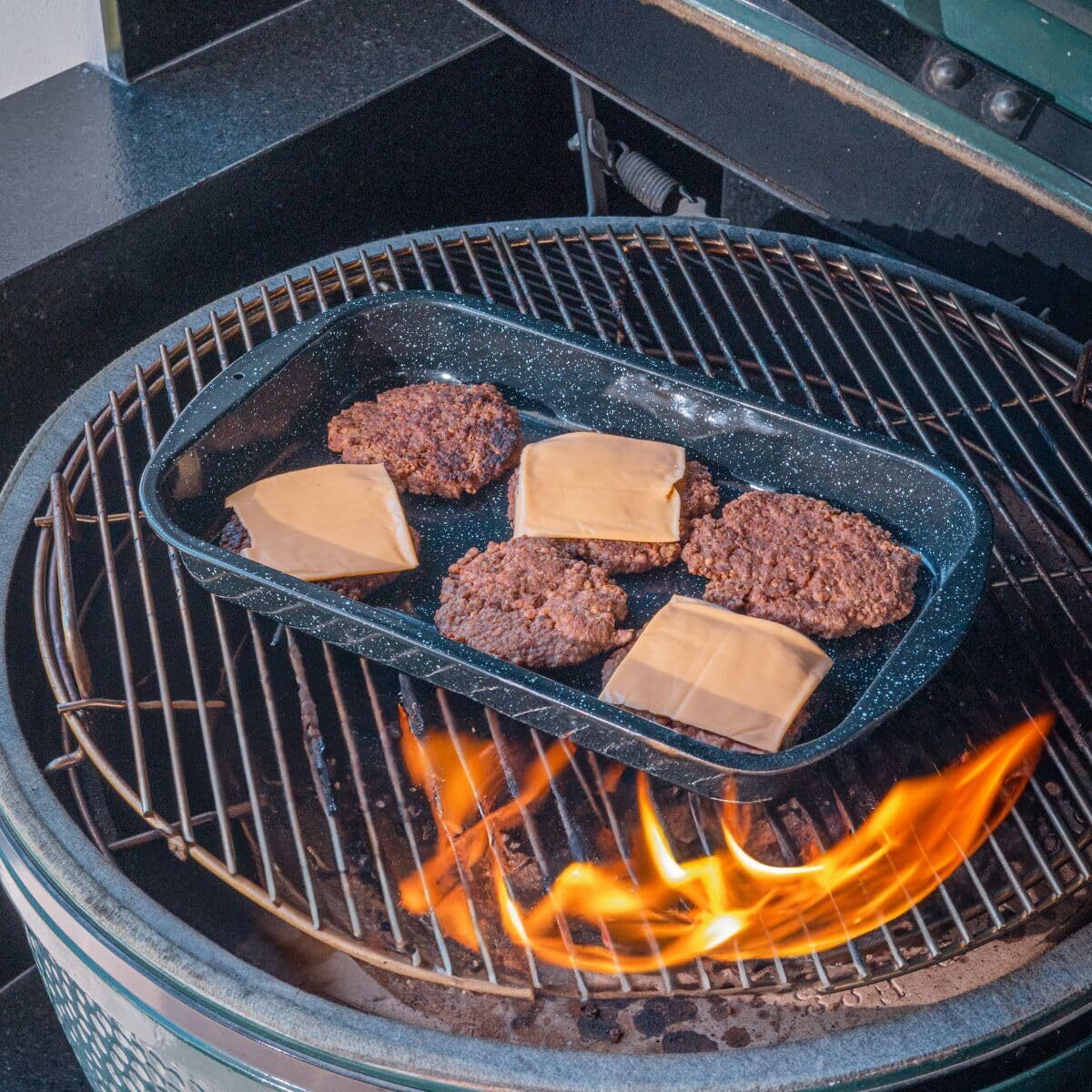 3 piece multiuse set. Enameled steel bake, broiler pan, and grill with rack. Ver