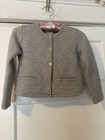 Cyrillus Paris Children’s Quilted Sweater Jacket w/ Snaps Beautiful & Soft sz S — photo 1
