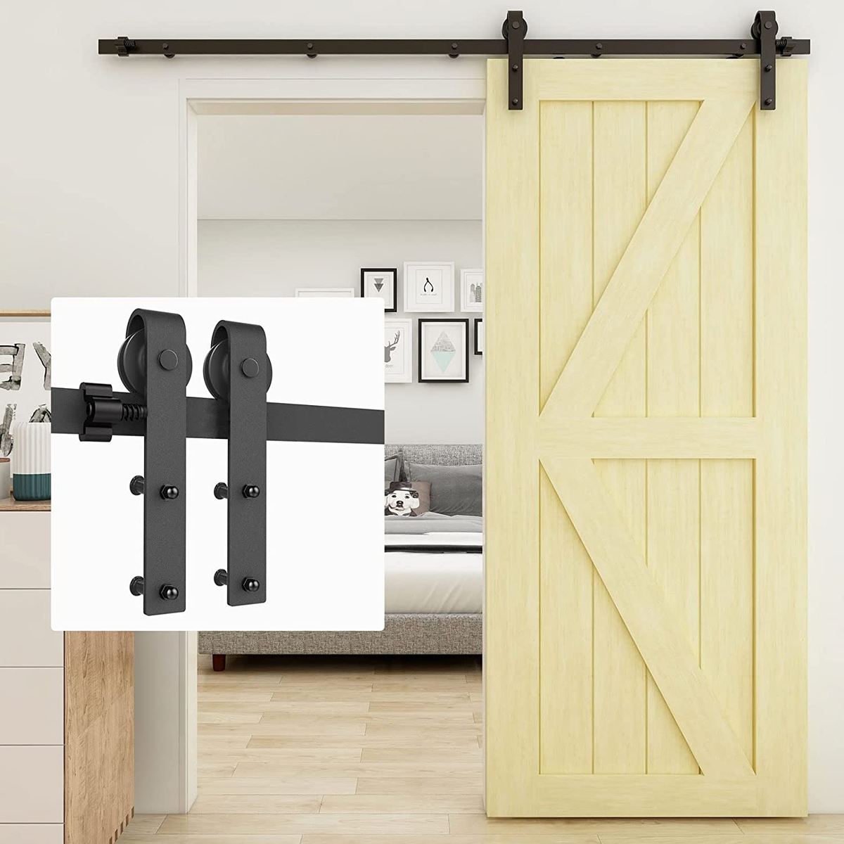 Kits De Puertas Para Cercas Con Riel Dividido