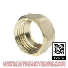 15mm Brass Compression fittings for Copper Plumbing Pipe Hot & Cold Systems