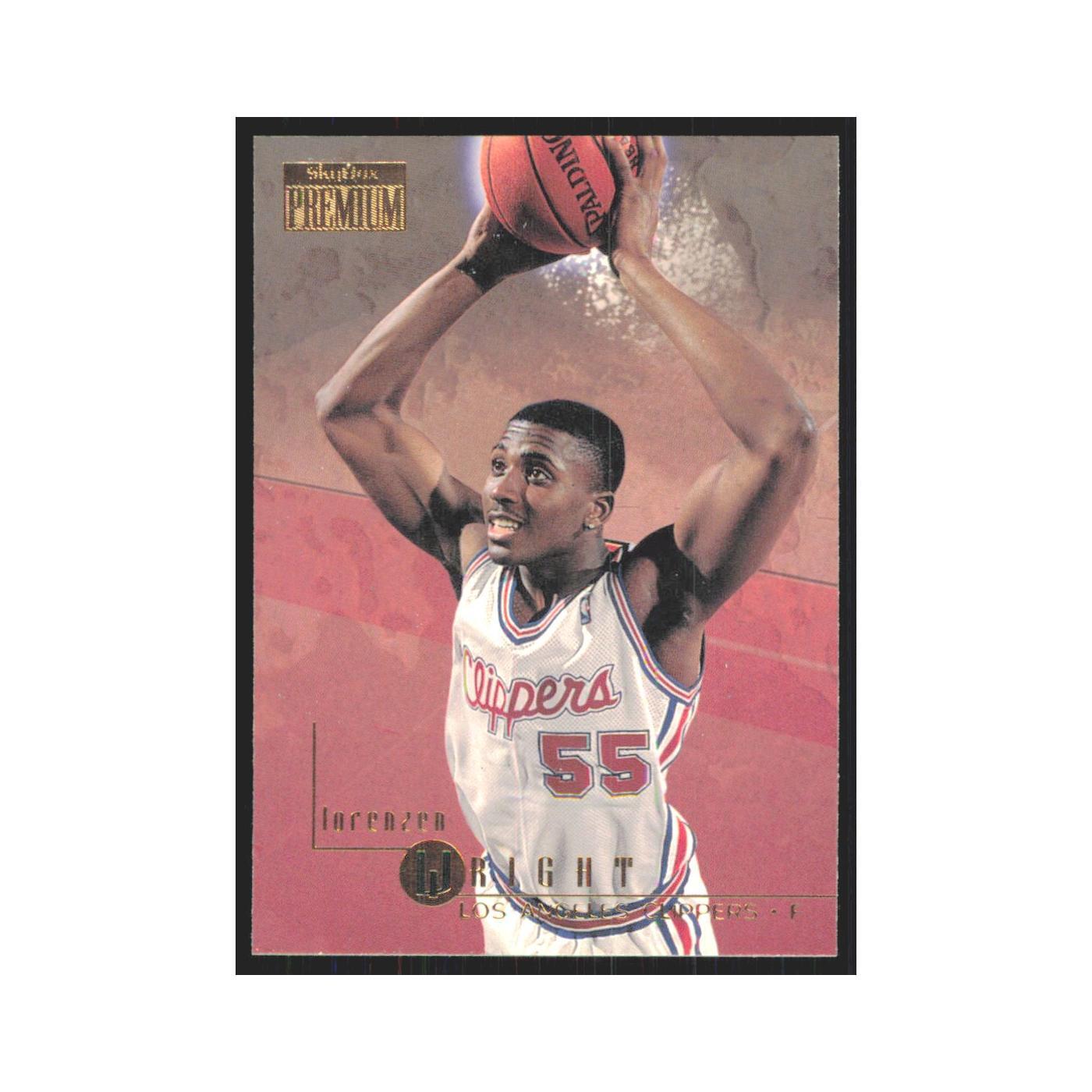 Lorenzen Wright 1996 SkyBox Premium #54 Los Angeles Clippers Basketball Card NM