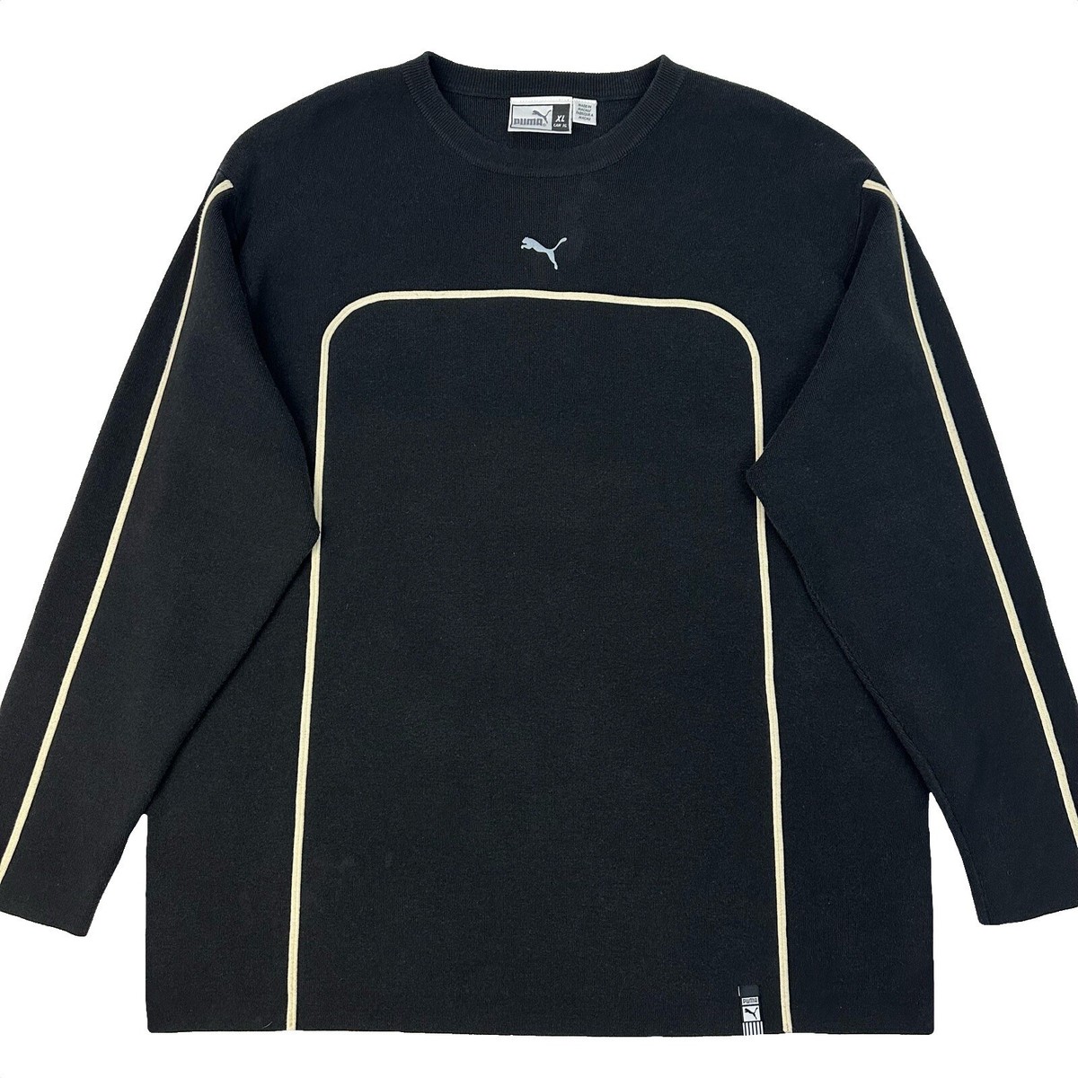 Rare Vintage Puma Streetwear Long Sleeve #6 Shirt - Men's Size XL