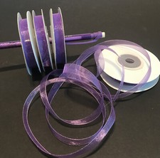 Purple 3/8 Organza Ribbon 44 Yards