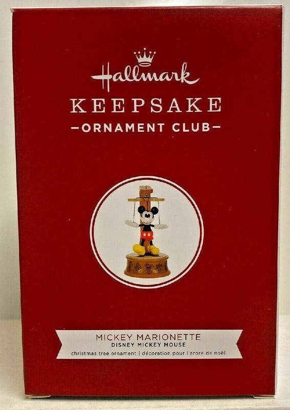 HALLMARK 2019 Ornament MICKEY MARIONETTE Disney New SHIP FREE Member Exclusive