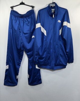 blue nike air tracksuit mens