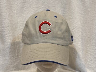 SWEET Chicago Cubs Adult One Size Beige New Era Cotton Hat, NEW&NICE!