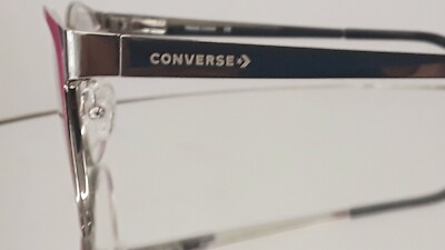 Converse Eyeglasses A221 Pink Stainless Steel 52-17-140 - FRAMES ONLY CONVERSE Eyeglasses A221 (P/L) Pink Stainless Steel NEW 52  main image 4
