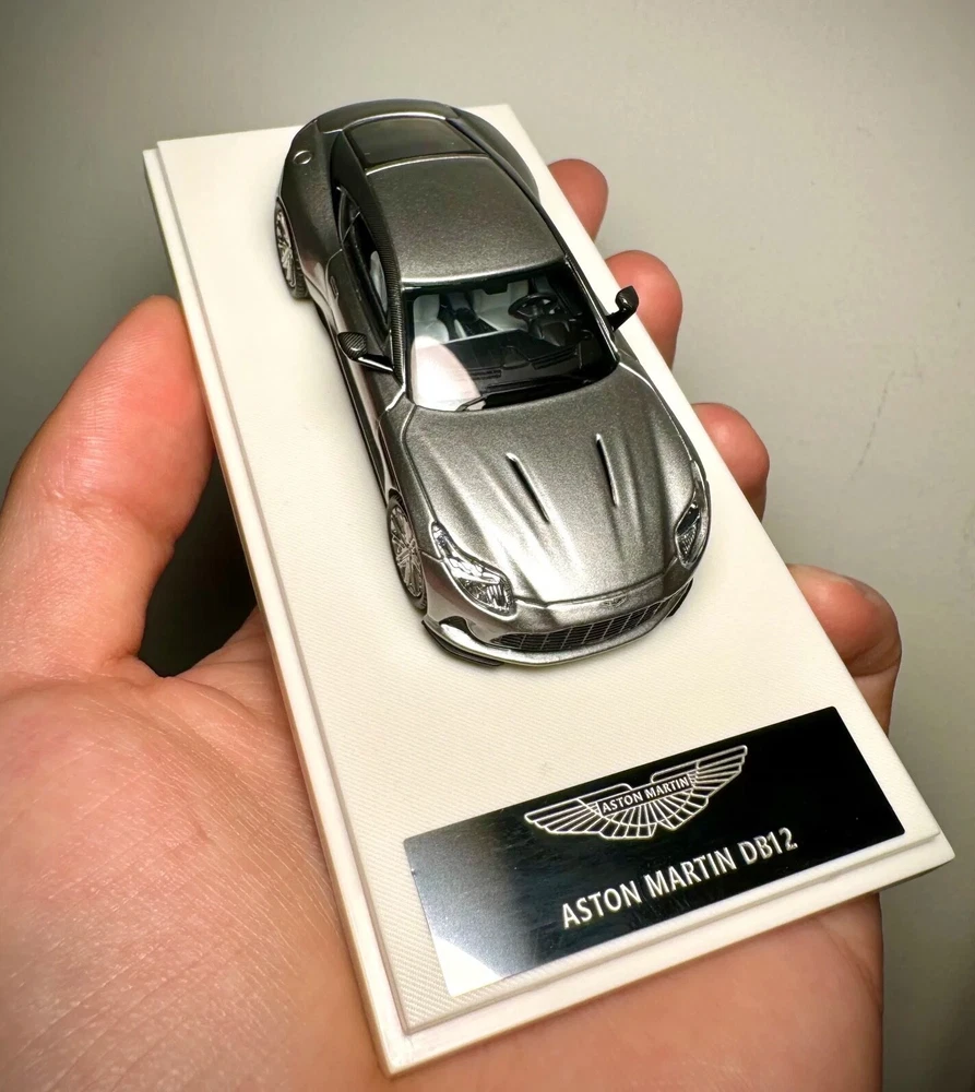 XG 1:64 Silver DB12 Coupe Racing Sports Model Diecast Metal Car