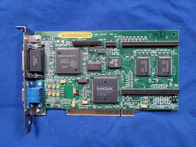 90er Jahre Retro Vintage PCI Grafikkarte Matrox Millenium 576-05 MGA-MIL/2B 2MB
