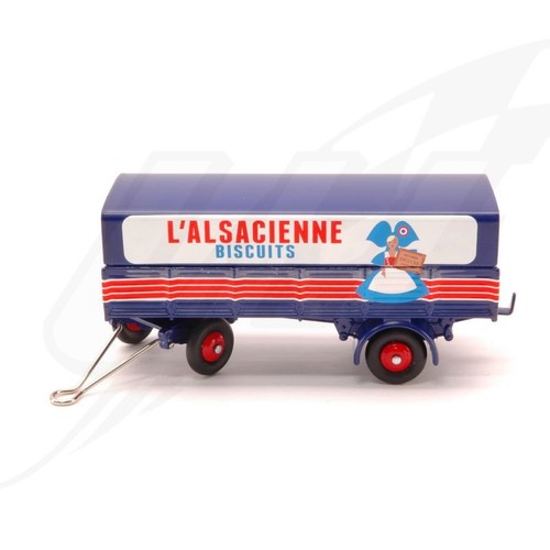 ES- Norev REMORQUE BACHEE L ALSACIENNE cm 11 - NVC80452