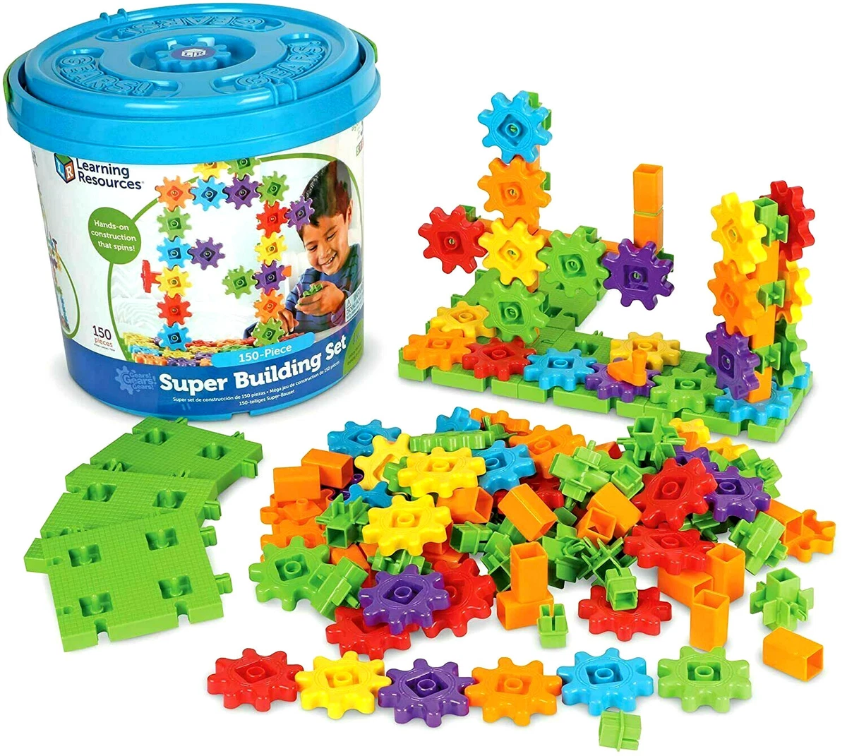 Learning Resources Bucket of Gears 150 Pc Building Manipulative Motor Skill  Toys 885807720357