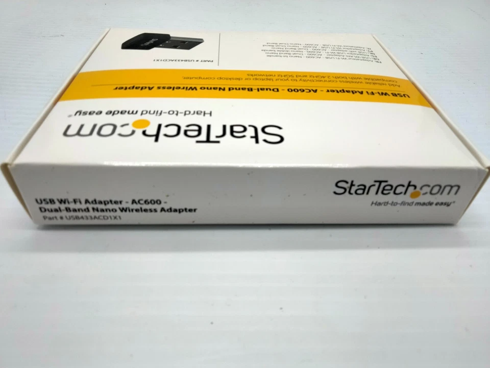 StarTech Dual WIFI Adapter Band Nano wireless USB USB433ACD1X1 AC600 2.4ghz 5ghz - Image 4 of 4