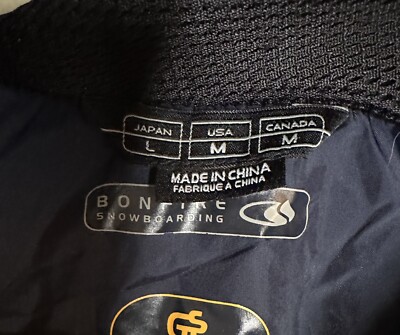BONFIRE Gold L/G スノーボードジャケット Bonfire Gold Series Mens Snowboarding Jacket Yellow Black M