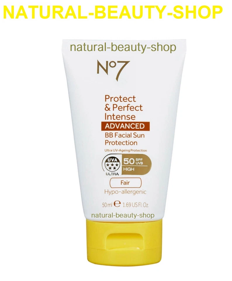 No7 Protect &Perfect Intense ADVANCED BB Facial Sun Protection SPF50 FAIR 50ml