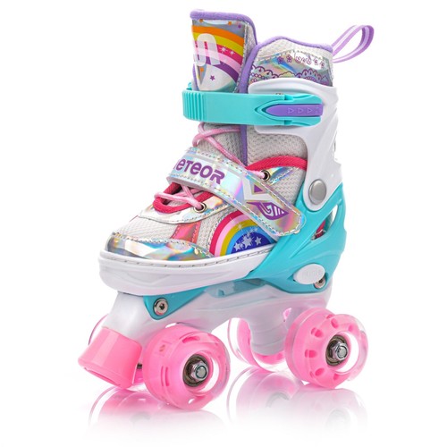 Roller Skates Size 9-1 Quad Skates Shoes Adjustable Children Kids Women 4Wheel - Picture 67 of 87