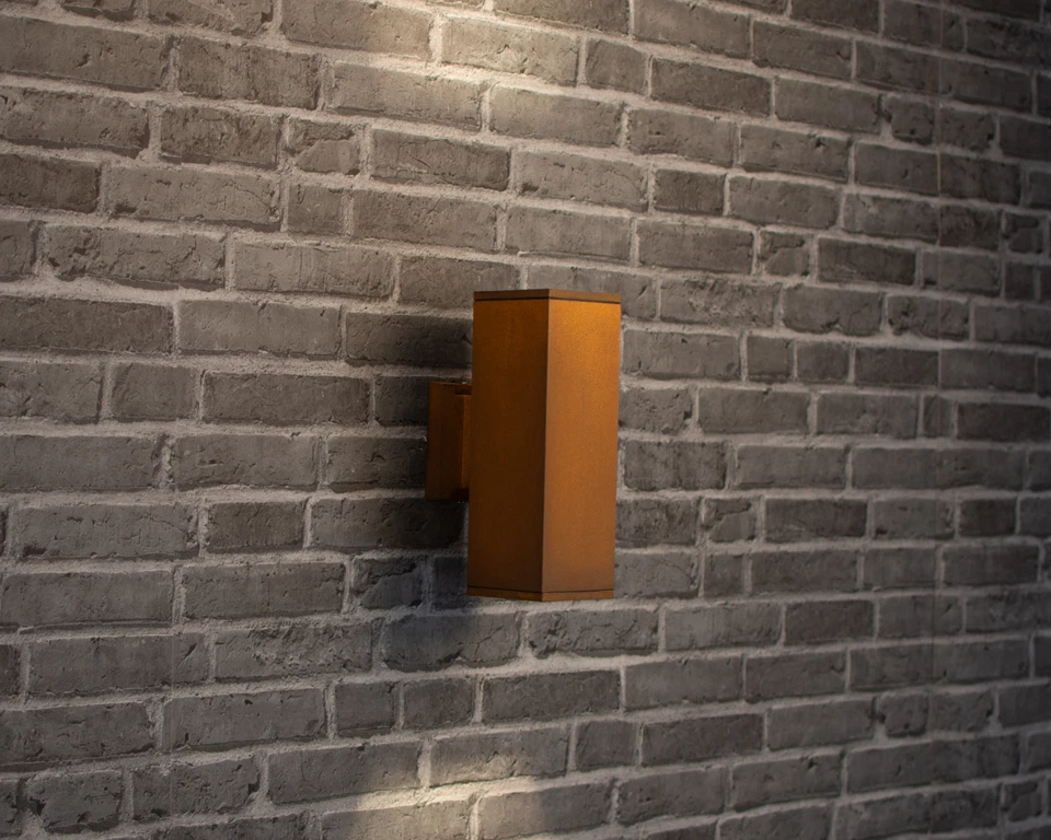 Außenbeleuchtung UP&DOWN Rost Außenleuchte Wand-Leuchte Lampe Edelrost 230V 770 - Bild 2 von 4