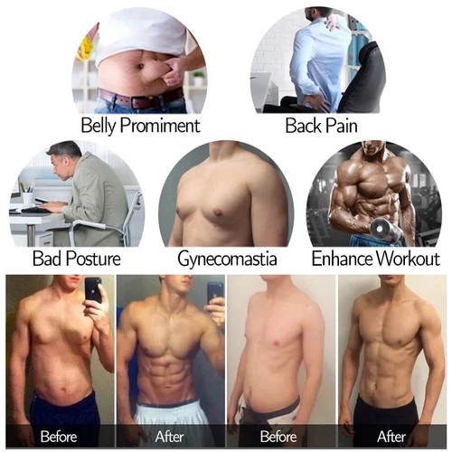 Traje de sauna para hombre chaleco de sudor entrenador de cintura moldeador corporal compresión gimnasio torso sin mangas - Imagen 3 de 31
