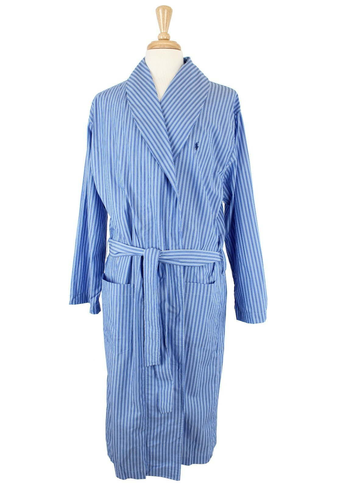 Ralph Lauren Polo Bathrobe Men's Knee Length Robe 100 Cotton
