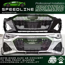 2019-2025 Audi A6 Base to RS6 Style Front Bumper Conversion Kit Facelift NEW Kit