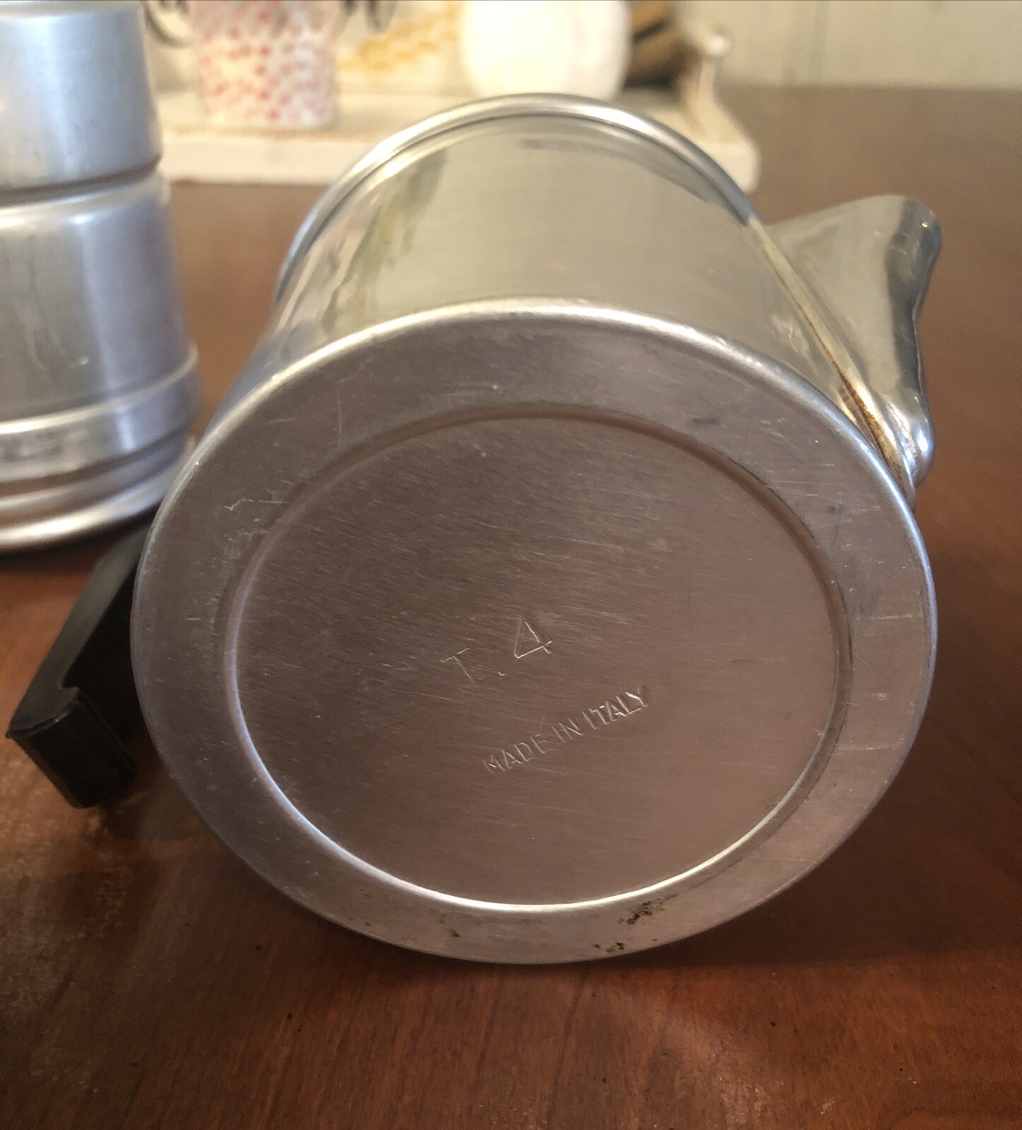 Vintage Percolator Italian Stovetop Campfire Coffee 1 Cup Aluminum Kitchen Decor