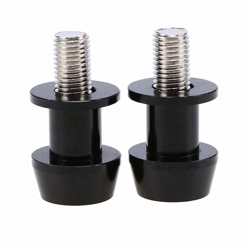 2x 10mm Universal Motorcycle Swingarm Spools Sliders Stand Bobbins for Honda BMW - Foto 3 di 8