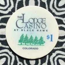 The Lodge at Black Hawk 1 Black Hawk, Colorado Gaming Poker Casino Chip E35