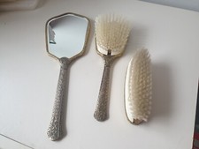 Vintage Regent of London, Dresing Table Set 3pcs, brushes and mirror