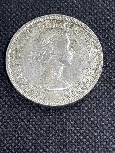 Canada 1958 1858-1958 British Columbia Commerative, 1 Dollar SILVER