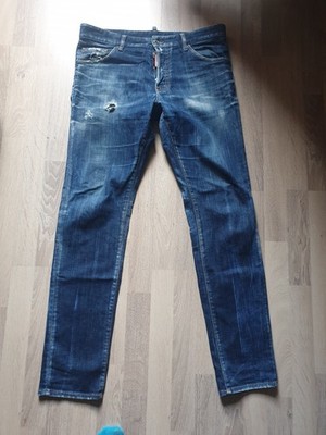 Dsquared2 Jeans Hose Trousors Denim D2 Dsq2 Dsquared Blue Size 50