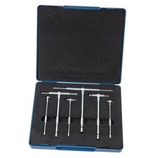 6 Pc Telescoping Gage Set - T-Bore Hole Gauges 5/16" to 6" with Case