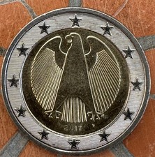 2 Euro Set Coin Germany 2017 A D F G J Circulated Coin Collectible Coin Circulated Coin 