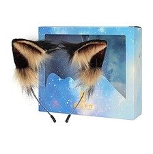 Cat Fox Wolf Ears Faux Fur Animal Anime Headband Halloween Cosplay Costume