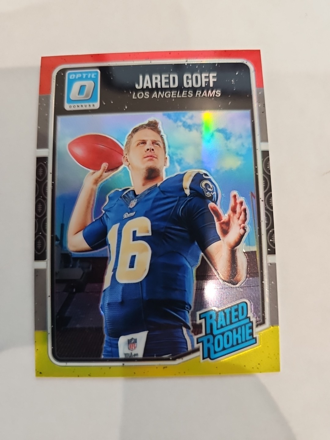 2016 Donruss Optic - Rated Rookie Jared Goff #172 Red and Yellow (RC)