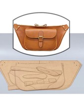 Vintage Chest Bag 500gsm kraft paper sewing pattern leather craft die cutting...