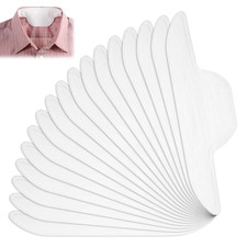 50 Pcs Sweat Pads for Collar, Disposable Collar Protectors for Shirts Self-Adhes