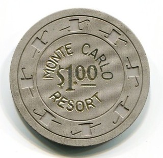 $1 MONTE CARLO RESORT LAUGHLIN NV. CASINO CHIP