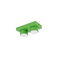 Deckenlampe 2-Flammig Metall GrüN GX53 Blendarm L:23 Cm Deckenleuchte Wohnzimmer