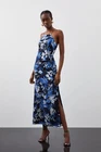 Karen Millen Maxi Dress UK8 in Blue RRP £149