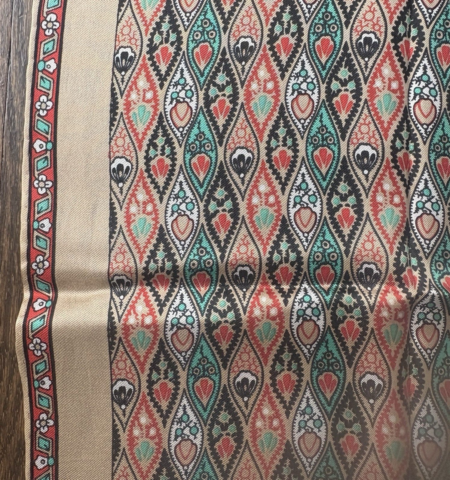 Echo Square Scarf Repeat Geometric Teardrop Patte… - image 3