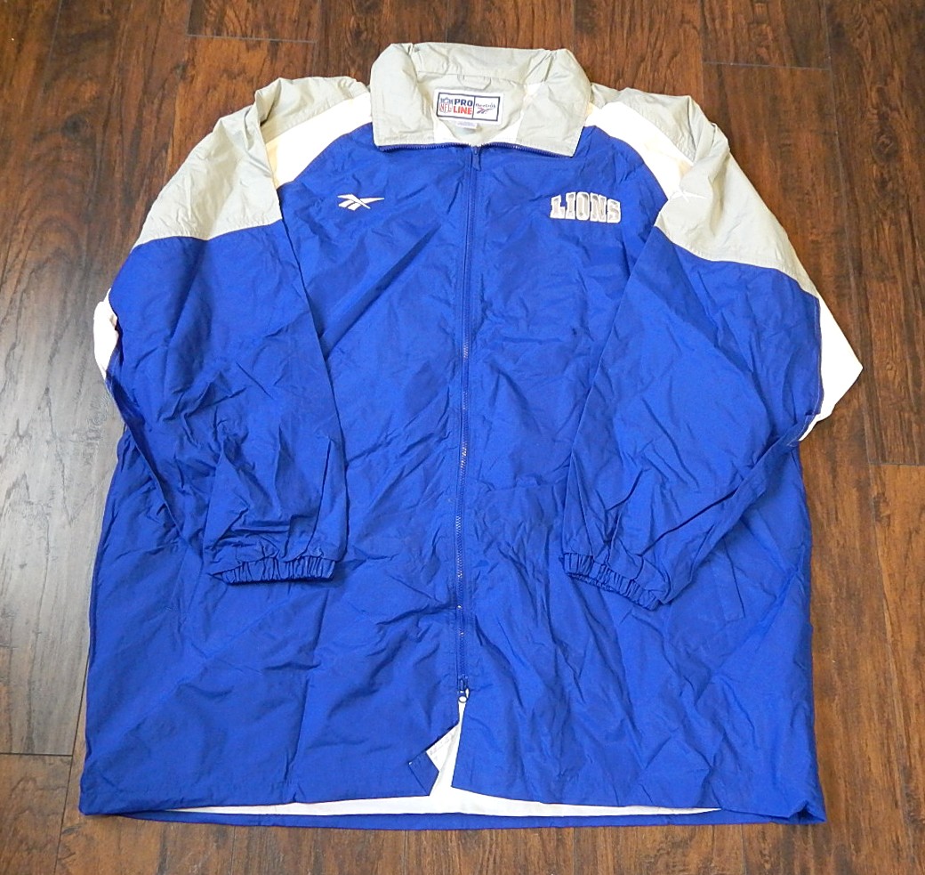 1990's Detroit Lions Reebok NFL Pro Line Vintage Coat Jacket