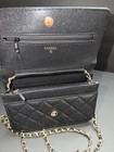 Chanel beaute makeup bag cosmetic VIP quilted leather Wallet On Chain Purse — photo 6